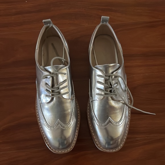 Zara silver metallic Oxford size 37 - Picture 3 of 5